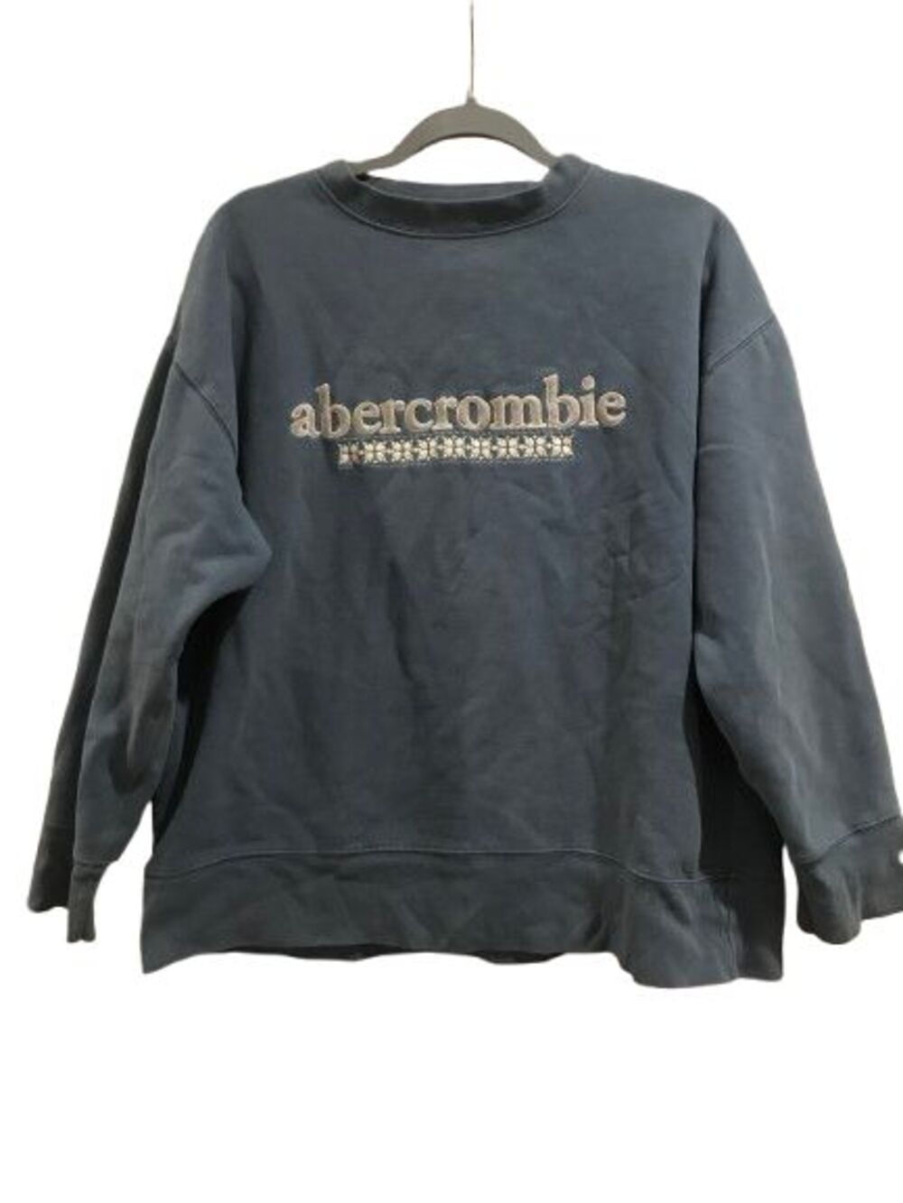 Women's Large Sweatshirt Vintage Abercrombie & Fitch Embroidered Letters Y2K